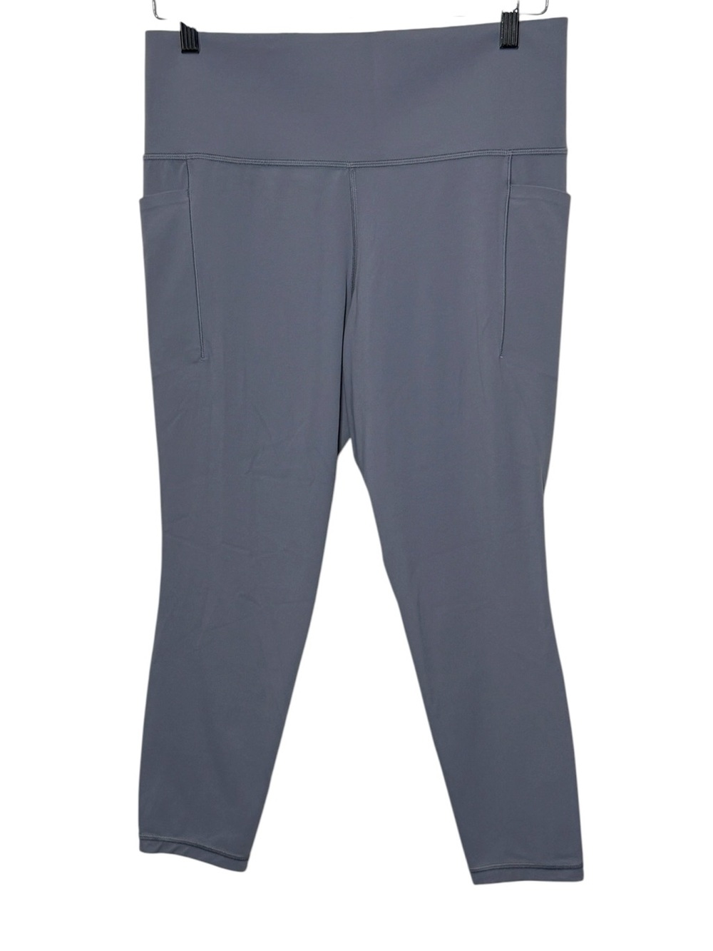 Athleta Leggings Size Large Gray Salutation Stash 7/8 Tight Pocket Ankle‎ Yoga